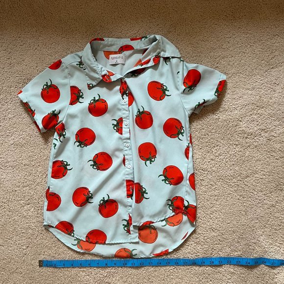 Modcloth Tops - Modcloth *Tomato* Button Blouse | Short Sleeve | Cool & Breezy | Like New & FUN!
